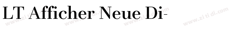 LT Afficher Neue Di字体转换